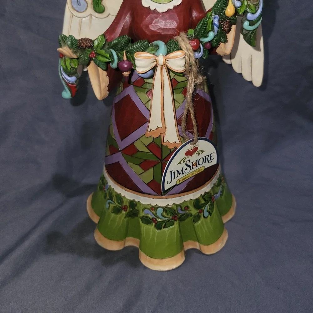 Jim Shore 2011 Glorious Garland Christmas Angel Figurine Heartwood #4023457